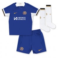 Maglie da calcio Chelsea Romeo Lavia #45 Prima Maglia Bambino 2023-24 Manica Corta (+ Pantaloni corti)